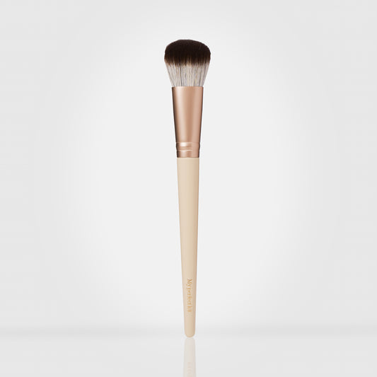 Brocha bronceador en crema. Cobertura media